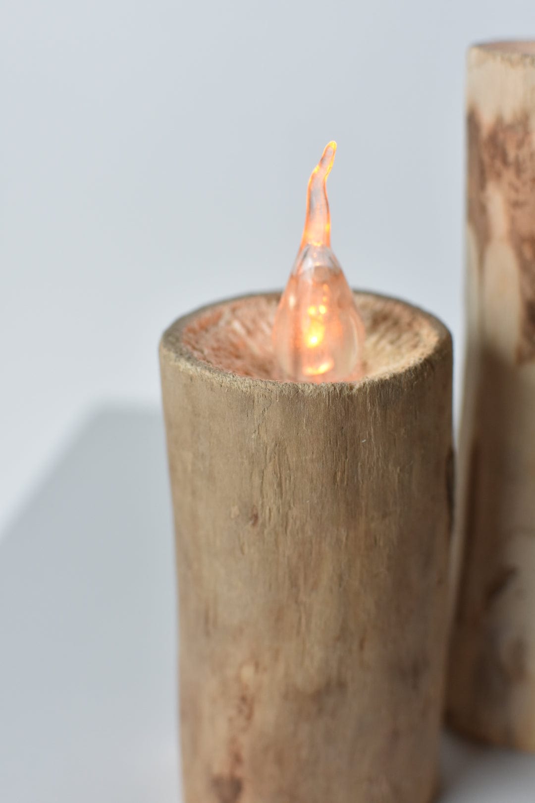 Wooden Faux LED Candles (2 Sizes available)