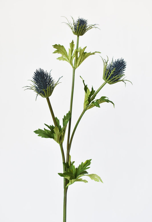 32.5" Faux Blue Thistle Stem