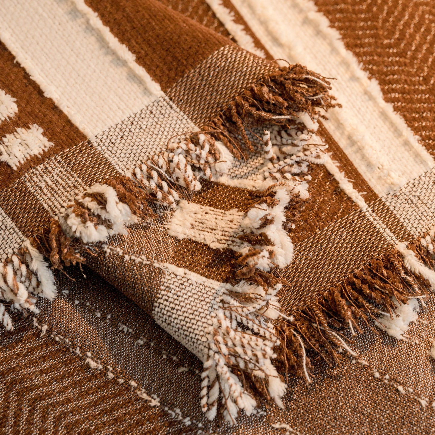 Bohemian Striped Sofa Cover, Decor Woven Throw for Couch, Loveseat, or Sectional