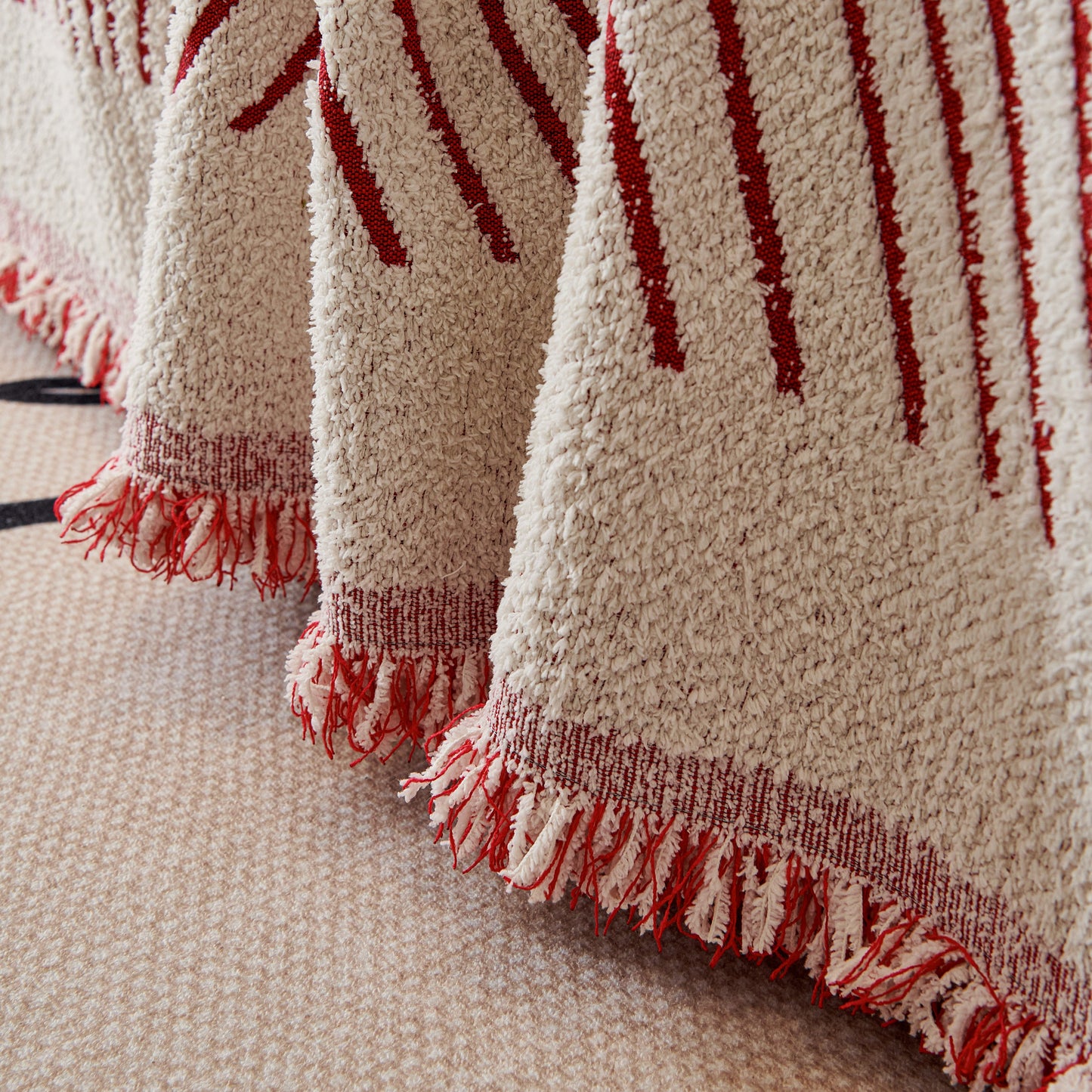 Cozy Striped Sofa Throw Blanket L Shaped Sectional Couch Covers Luxury Throws for Sofas