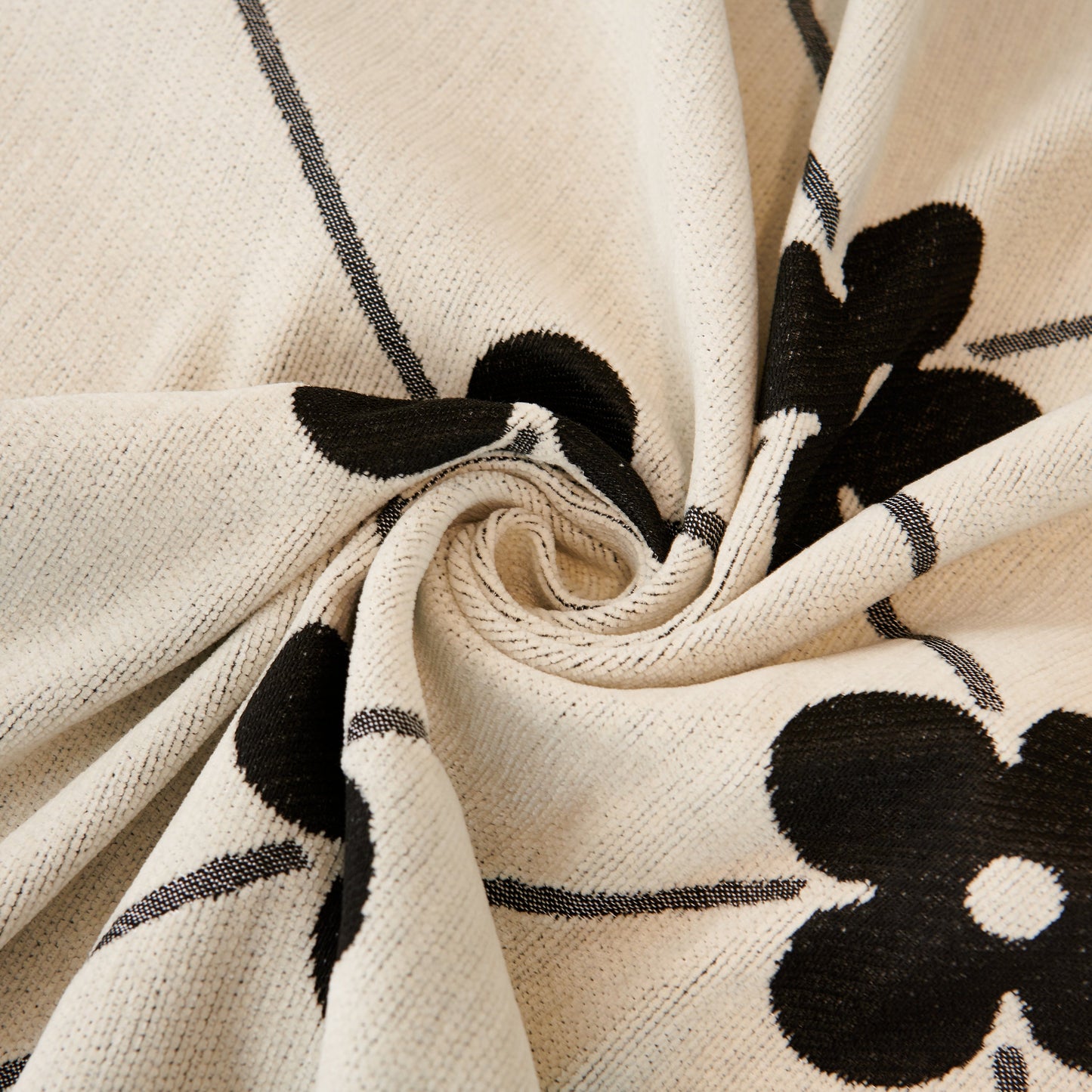 Comfy Four-Leaf Clover Hope Faith Love Luck Blanket for Couch, Chenille Scratch Proof Sofa Blanket Covers