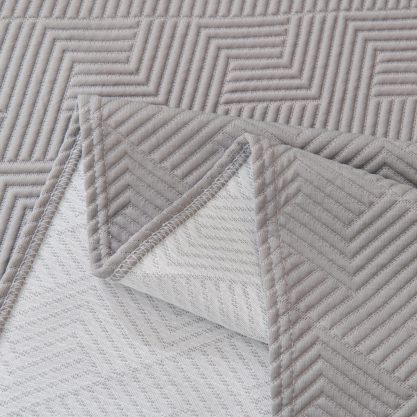 Cooling Scratch Proof Large Sofa Throw Cover, Geometric Texture Couch Protector