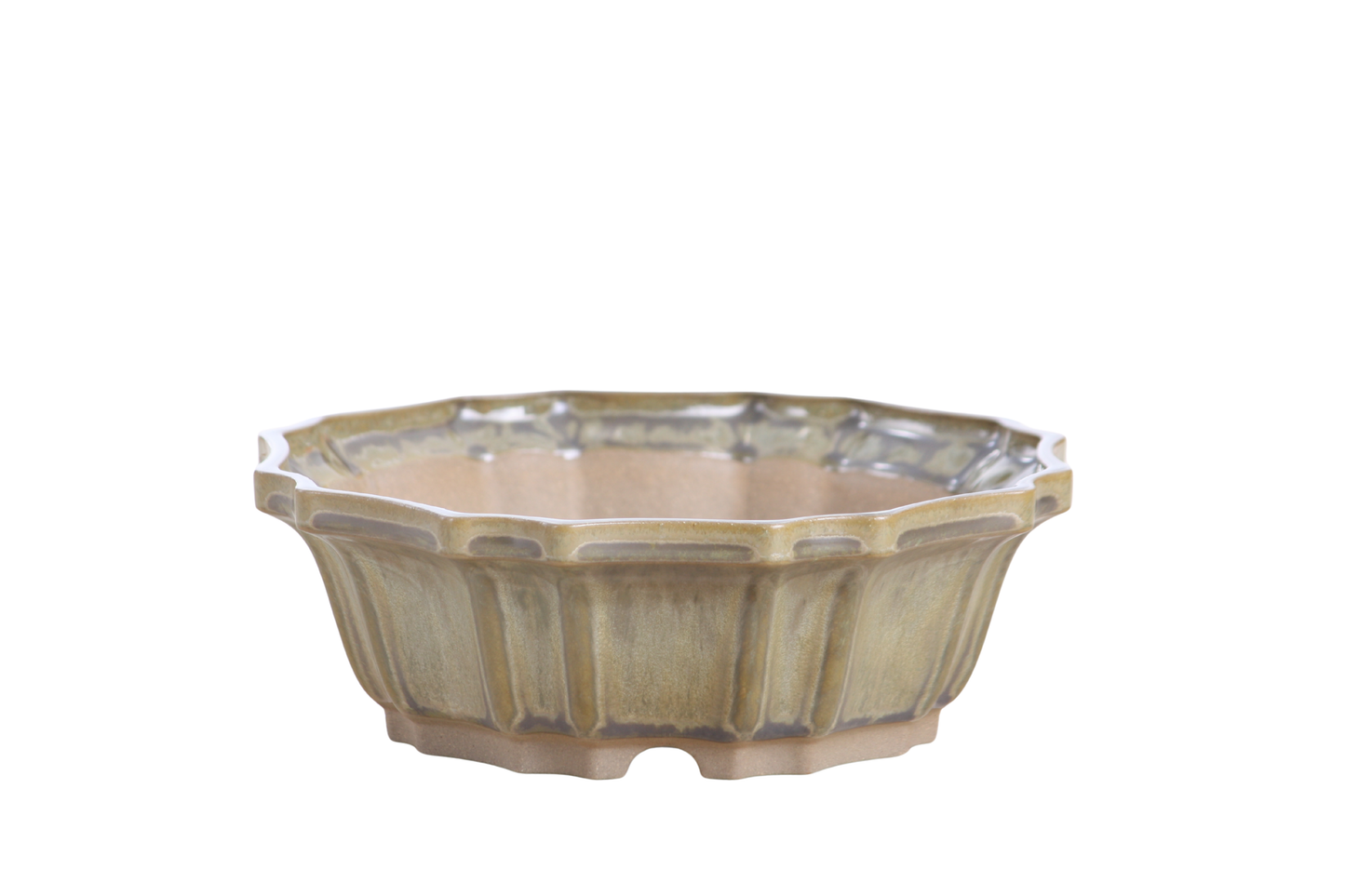 Willow Bonsai Ceramics Flower Design Bonsai Pot 6.5 Inch – Elegant Ceramic Bonsai & Succulent Planter, High‑Fired Frost‑Proof Stoneware with Drainage & Wiring Holes, Handmade in USA (Copenhagen)