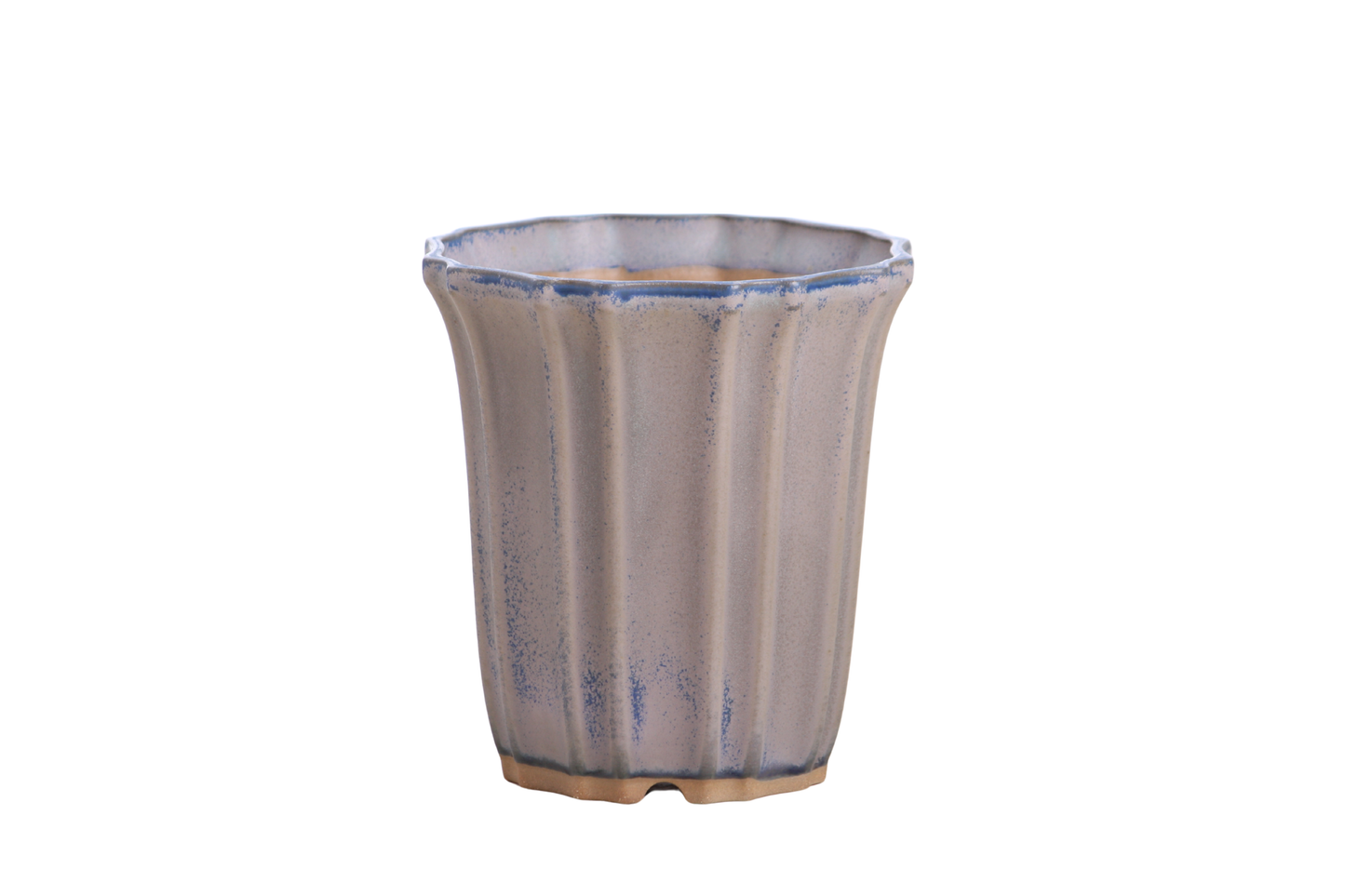 Willow Bonsai Ceramics Flower Design Cascade Bonsai Pot 4.5 Inch – Elegant Tall Ceramic Bonsai & Succulent Planter, High‑Fired Frost‑Proof Stoneware with Drainage & Wiring Holes, Handmade in USA (Ocean)