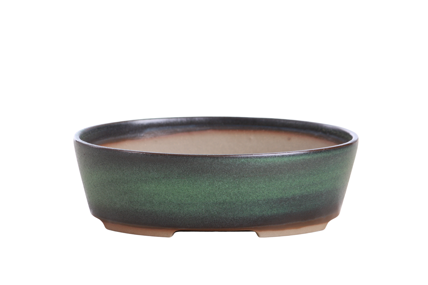 Willow Bonsai Ceramics Oval A Bonsai Pot 8 Inch – Straight‑Sided Oval Ceramic Bonsai & Succulent Planter, High‑Fired Frost‑Proof Stoneware with Drainage & Wiring Holes, Handmade in USA (Avocado)
