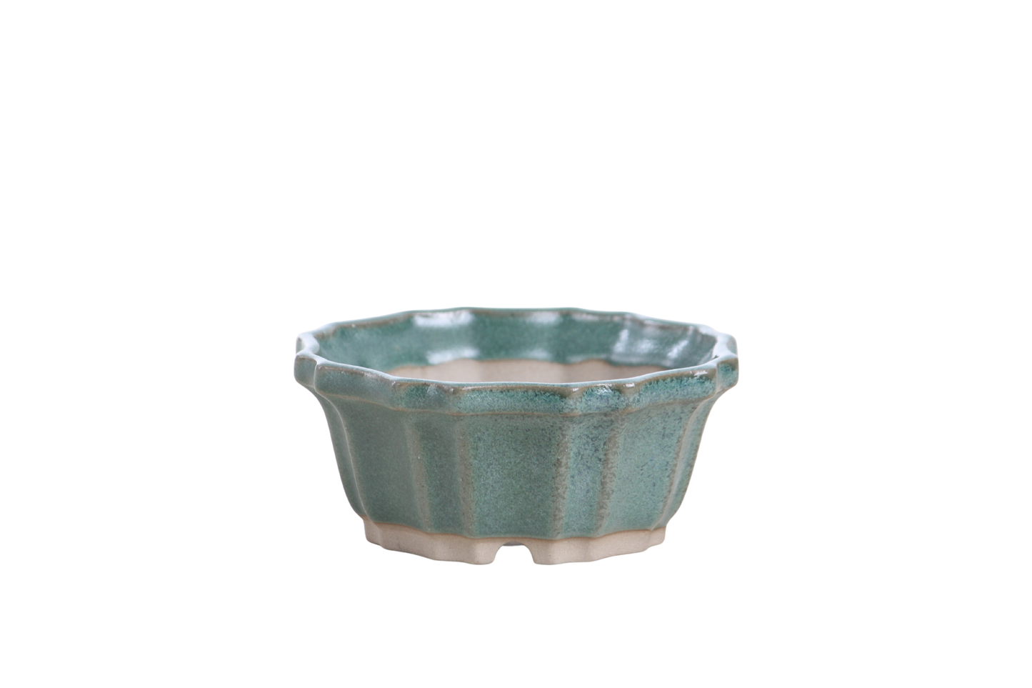 Willow Bonsai Ceramics Flower Design Bonsai Pot 4.5 Inch – Elegant Ceramic Bonsai & Succulent Planter, High‑Fired Frost‑Proof Stoneware with Drainage & Wiring Holes, Handmade in USA (Seaweed 2023)