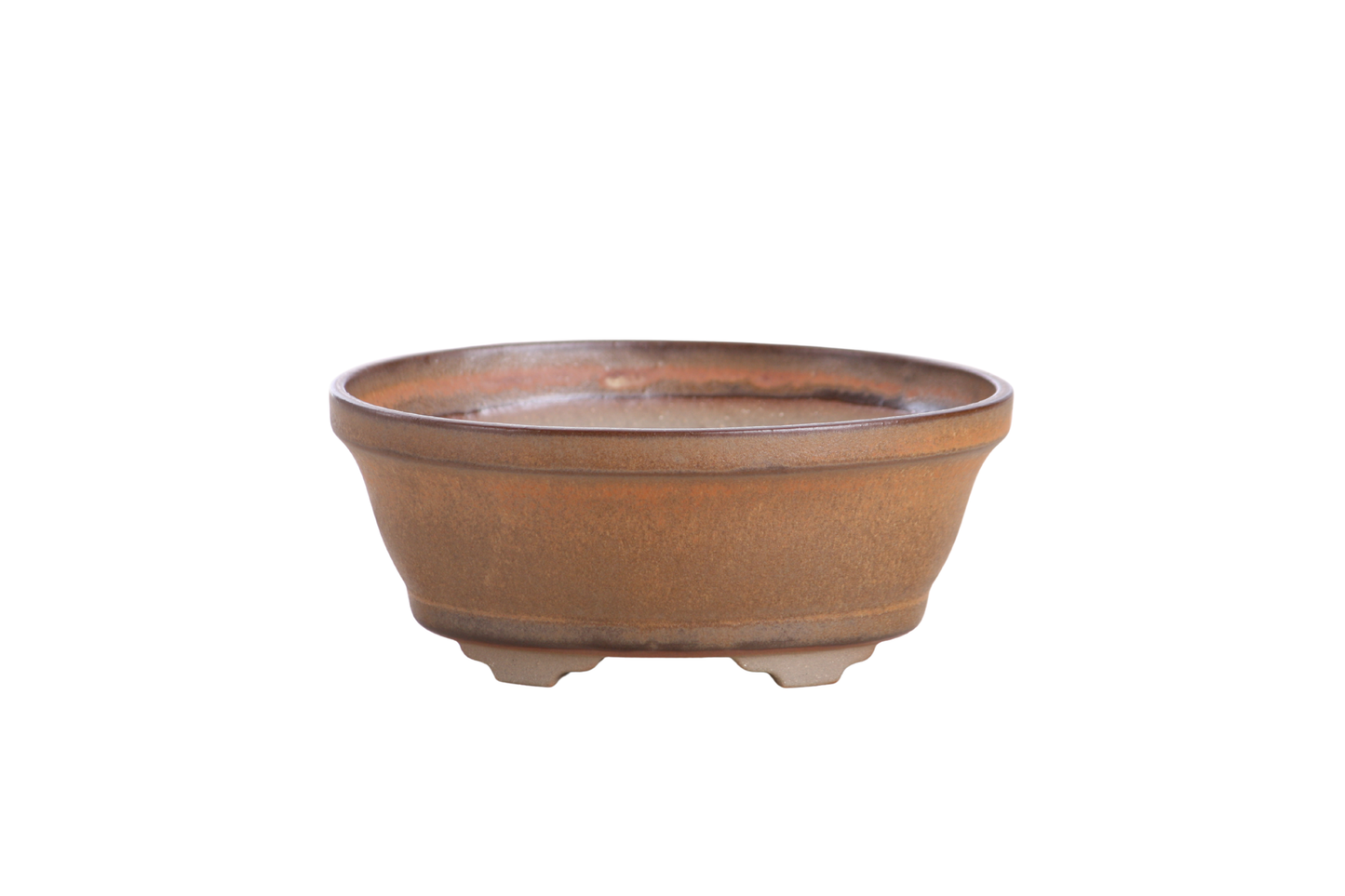 Willow Bonsai Ceramics Oval B Bonsai Pot 5 Inch – Tapered Oval Ceramic Bonsai & Succulent Planter with Accentuated Rim, High‑Fired Frost‑Proof Stoneware, Handmade in USA (Deep Stone)