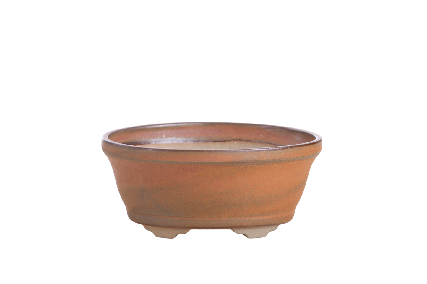 Willow Bonsai Ceramics Oval B Bonsai Pot 5.5 Inch – Tapered Oval Ceramic Bonsai & Succulent Planter with Accentuated Rim, High‑Fired Frost‑Proof Stoneware, Handmade in USA (Deep Stone)