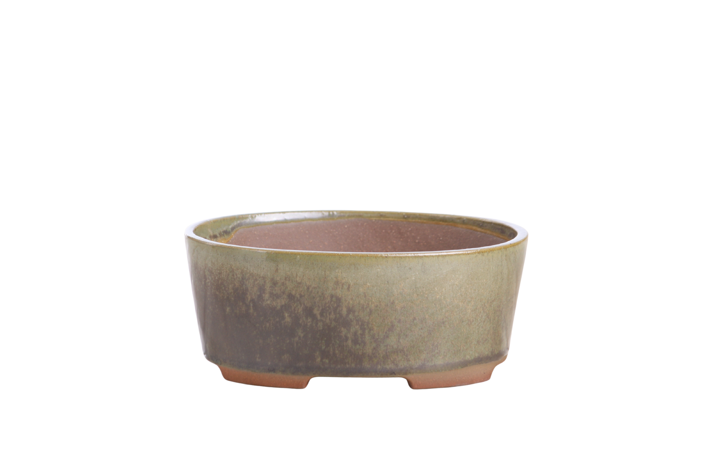 Willow Bonsai Ceramics Oval A Bonsai Pot 6 Inch – Straight‑Sided Oval Ceramic Bonsai & Succulent Planter, High‑Fired Frost‑Proof Stoneware with Drainage & Wiring Holes, Handmade in USA (Copenhagen)
