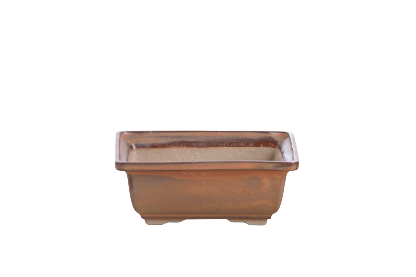 Willow Bonsai Ceramics Square Bonsai Pot 5 Inch – Low‑Profile Square Ceramic Bonsai & Succulent Planter with Accentuated Rim, High‑Fired Frost‑Proof Stoneware, Handmade in USA (Deep Stone)