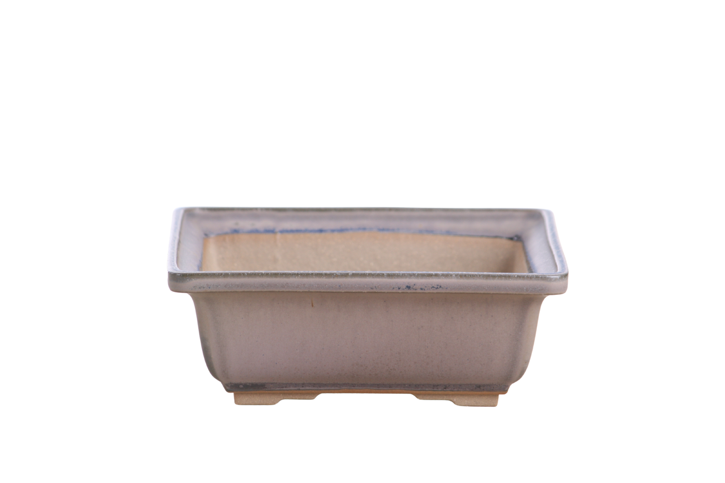 Willow Bonsai Ceramics Square Bonsai Pot 6 Inch – Low‑Profile Square Ceramic Bonsai & Succulent Planter with Accentuated Rim, High‑Fired Frost‑Proof Stoneware, Handmade in USA (Ocean)