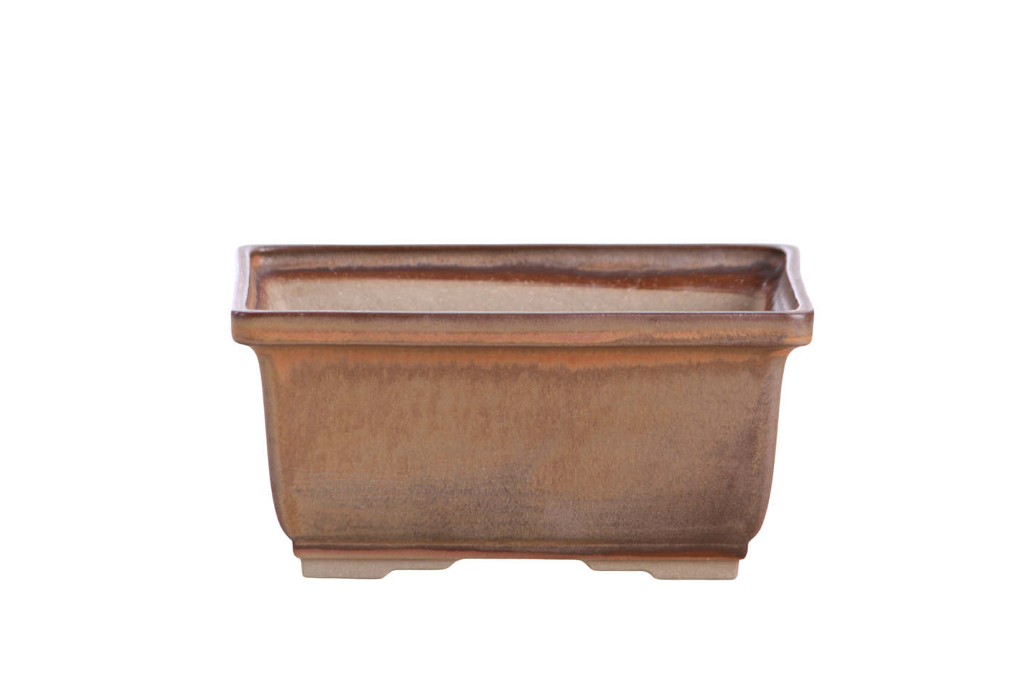 Willow Bonsai Ceramics Rectangle Deep Bonsai Pot 6 Inch – Higher‑Profile Rectangular Ceramic Bonsai & Succulent Planter with Accentuated Rim, High‑Fired Frost‑Proof Stoneware, Handmade in USA (Deep Stone)