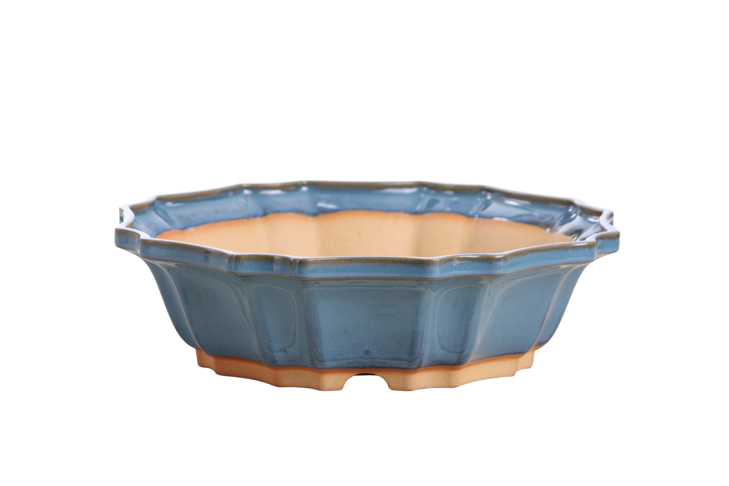 Willow Bonsai Ceramics Flower Design Bonsai Pot 10 Inch – Elegant Ceramic Bonsai & Succulent Planter, High‑Fired Frost‑Proof Stoneware with Drainage & Wiring Holes, Handmade in USA (Peacock 2025)