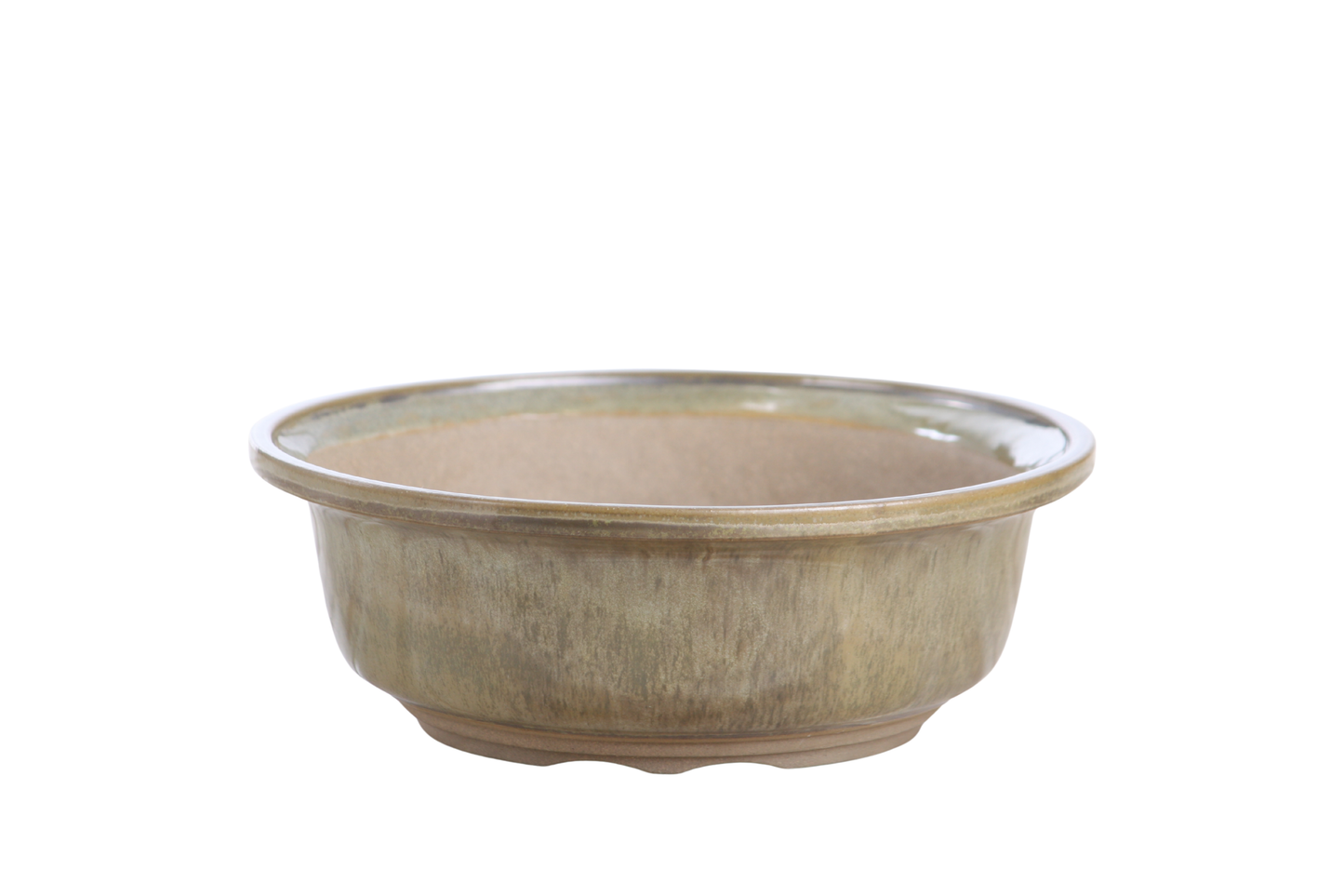 Willow Bonsai Ceramics Round Bonsai Pot 7 Inch – Round Ceramic Bonsai & Succulent Planter with Accentuated Rim and Sculpted Foot Ring, High‑Fired Frost‑Proof Stoneware, Handmade in USA (Copenhagen)
