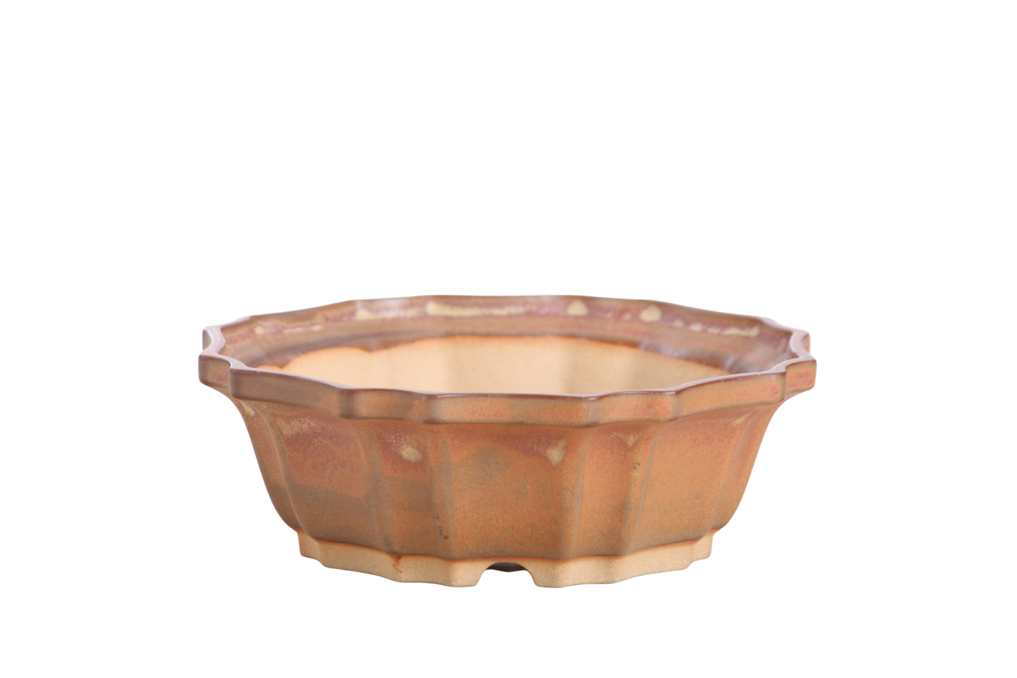 Willow Bonsai Ceramics Flower Design Bonsai Pot 6.5 Inch – Elegant Ceramic Bonsai & Succulent Planter, High‑Fired Frost‑Proof Stoneware with Drainage & Wiring Holes, Handmade in USA (Deep Stone)