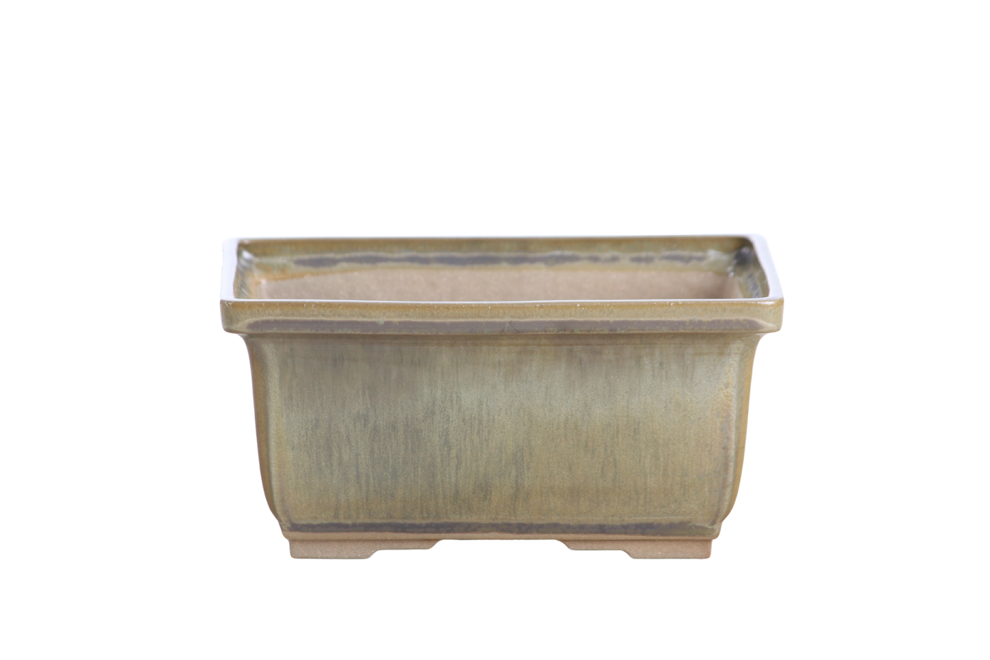 Willow Bonsai Ceramics Rectangle Deep Bonsai Pot 6 Inch – Higher‑Profile Rectangular Ceramic Bonsai & Succulent Planter with Accentuated Rim, High‑Fired Frost‑Proof Stoneware, Handmade in USA (Copenhagen)