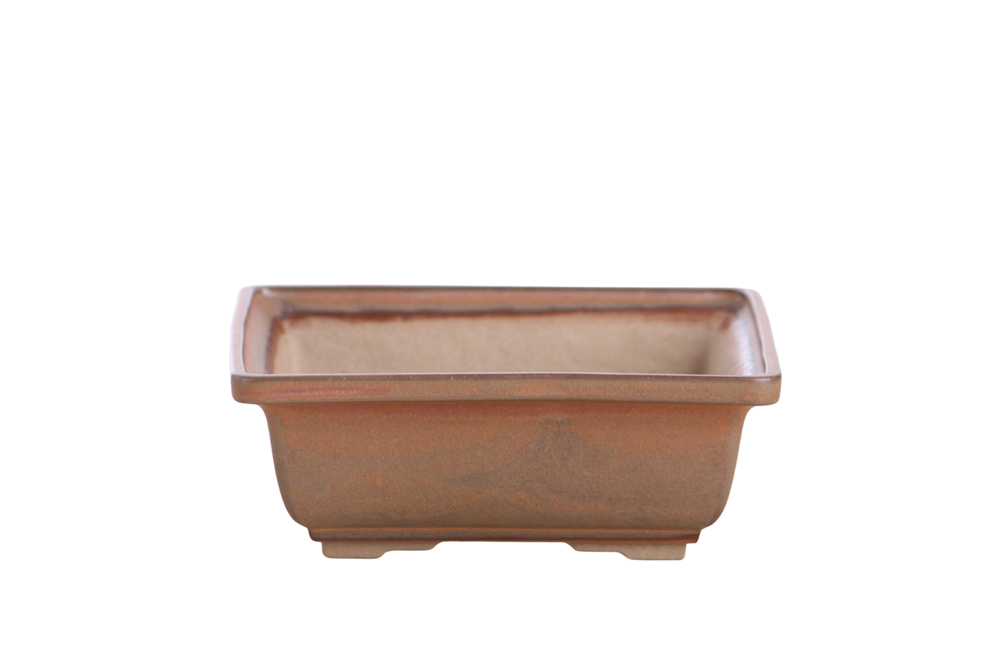 Willow Bonsai Ceramics Square Bonsai Pot 6 Inch – Low‑Profile Square Ceramic Bonsai & Succulent Planter with Accentuated Rim, High‑Fired Frost‑Proof Stoneware, Handmade in USA (Deep Stone)