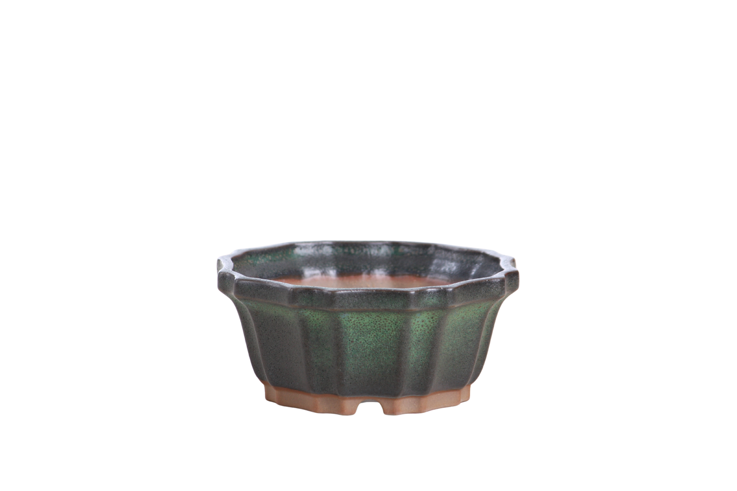 Willow Bonsai Ceramics Flower Design Bonsai Pot 4.5 Inch – Elegant Ceramic Bonsai & Succulent Planter, High‑Fired Frost‑Proof Stoneware with Drainage & Wiring Holes, Handmade in USA (Avocado)