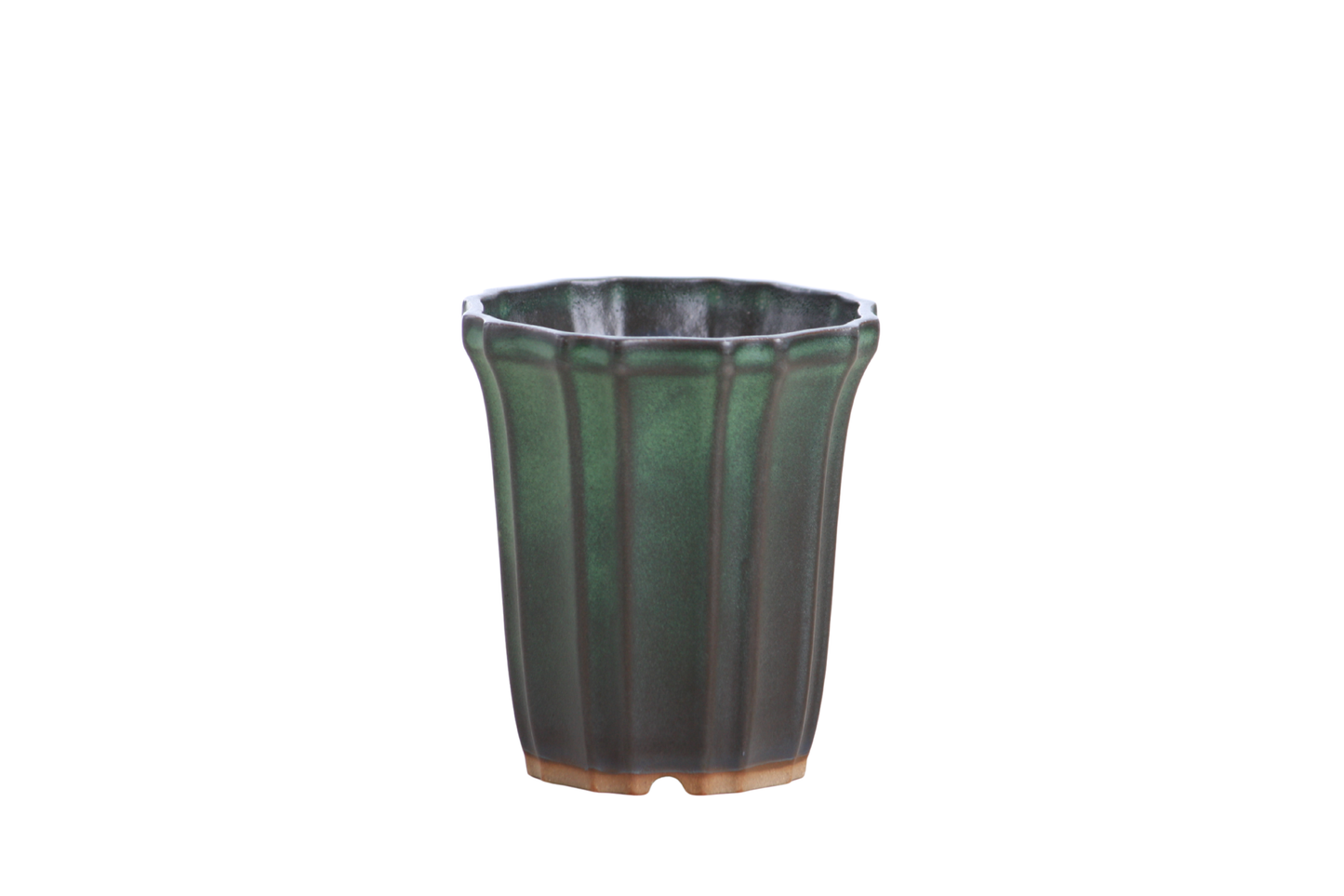 Willow Bonsai Ceramics Flower Design Cascade Bonsai Pot 3 Inch – Elegant Tall Ceramic Bonsai & Succulent Planter, High‑Fired Frost‑Proof Stoneware with Drainage & Wiring Holes, Handmade in USA (Avocado)