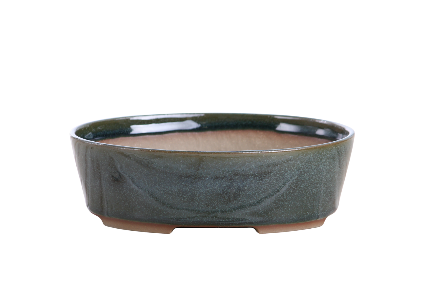 Willow Bonsai Ceramics Oval A Bonsai Pot 8 Inch – Straight‑Sided Oval Ceramic Bonsai & Succulent Planter, High‑Fired Frost‑Proof Stoneware with Drainage & Wiring Holes, Handmade in USA (Seaweed 2025)