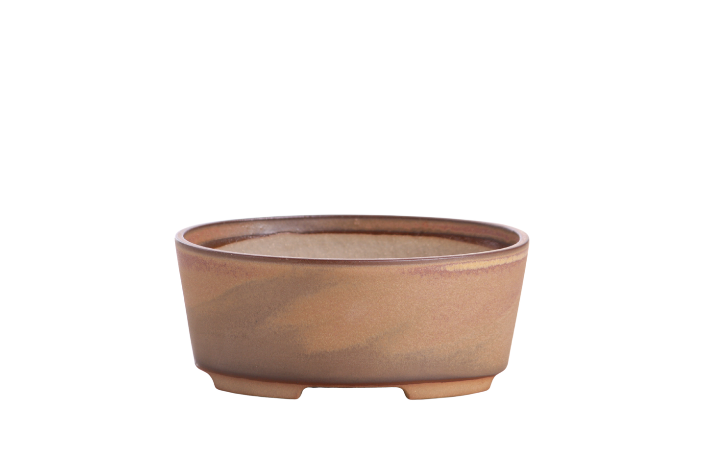 Willow Bonsai Ceramics Oval A Bonsai Pot 6 Inch – Straight‑Sided Oval Ceramic Bonsai & Succulent Planter, High‑Fired Frost‑Proof Stoneware with Drainage & Wiring Holes, Handmade in USA (Deep Stone)