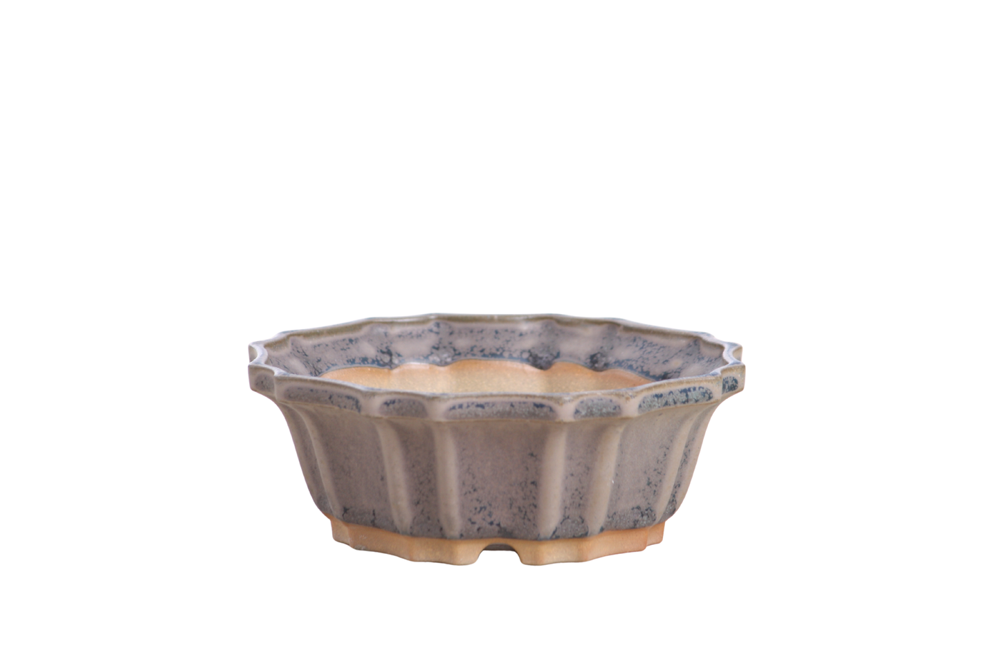 Willow Bonsai Ceramics Flower Design Bonsai Pot 5 Inch – Elegant Ceramic Bonsai & Succulent Planter, High‑Fired Frost‑Proof Stoneware with Drainage & Wiring Holes, Handmade in USA (Ocean)