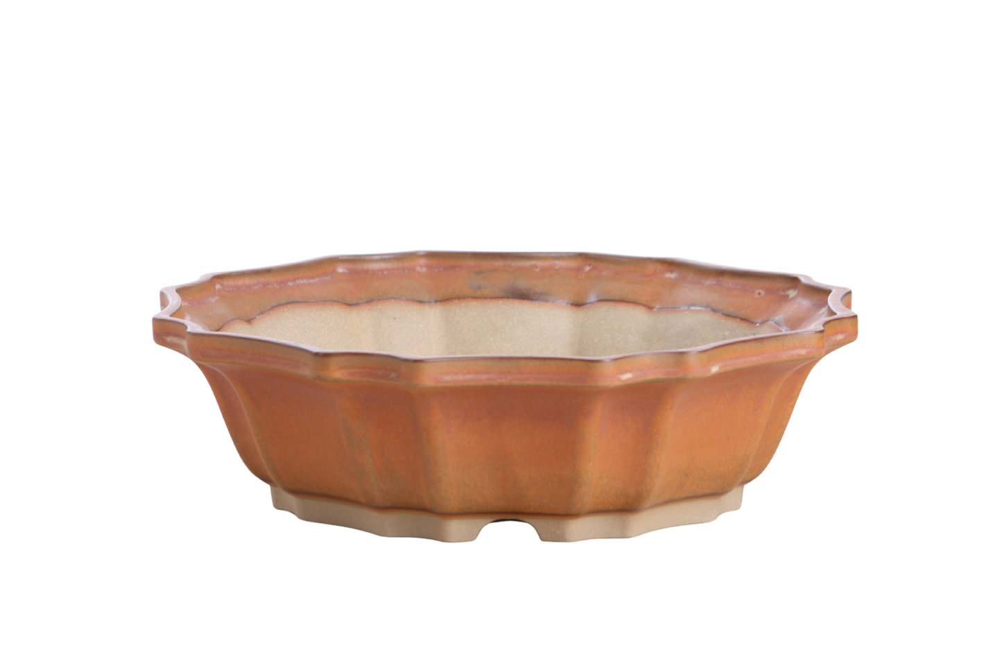 Willow Bonsai Ceramics Flower Design Bonsai Pot 10 Inch – Elegant Ceramic Bonsai & Succulent Planter, High‑Fired Frost‑Proof Stoneware with Drainage & Wiring Holes, Handmade in USA (Deep Stone)