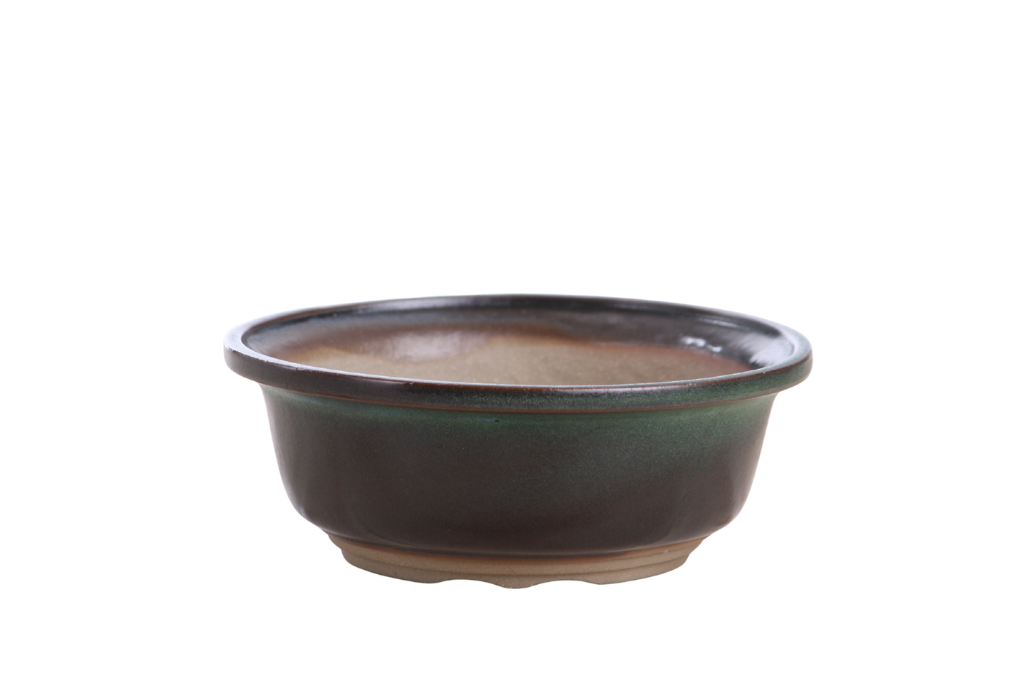 Willow Bonsai Ceramics Round Bonsai Pot 6 Inch – Round Ceramic Bonsai & Succulent Planter with Accentuated Rim and Sculpted Foot Ring, High‑Fired Frost‑Proof Stoneware, Handmade in USA (Avocado)