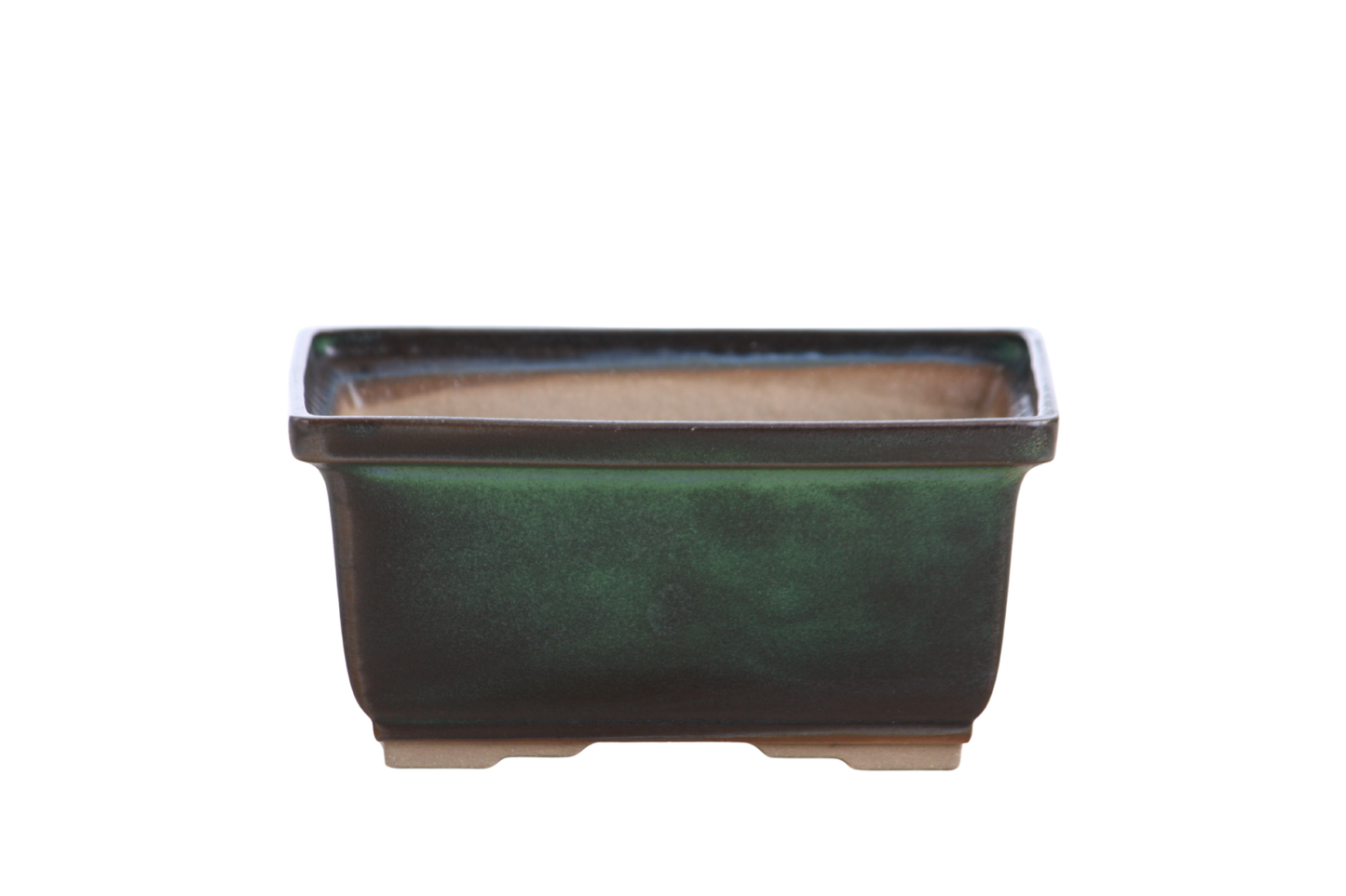 Willow Bonsai Ceramics Rectangle Deep Bonsai Pot 6 Inch – Higher‑Profile Rectangular Ceramic Bonsai & Succulent Planter with Accentuated Rim, High‑Fired Frost‑Proof Stoneware, Handmade in USA (Avocado)