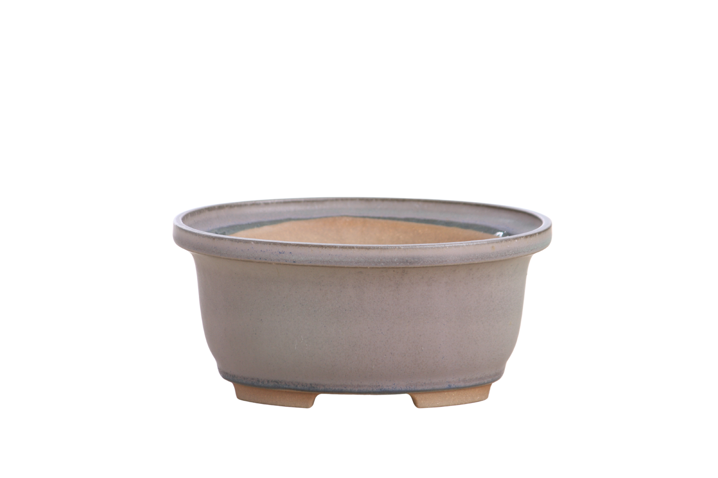 Willow Bonsai Ceramics Fat Bonsai Pot 5.5 Inch – Bold Oval Ceramic Bonsai & Succulent Planter with Accentuated Rim, High‑Fired Frost‑Proof Stoneware, Handmade in USA (Ocean)