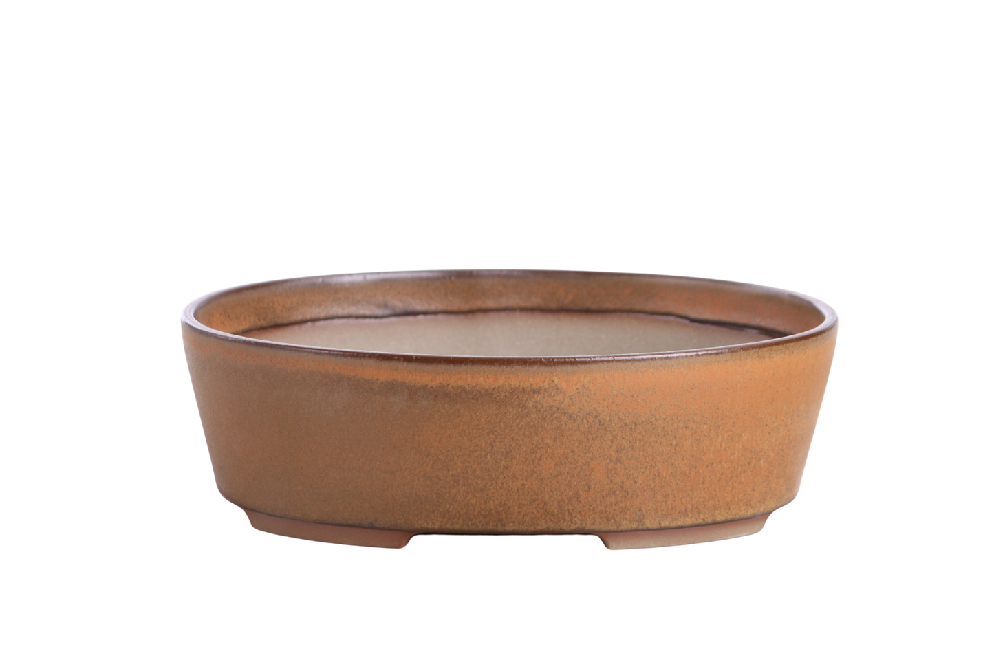 Willow Bonsai Ceramics Oval A Bonsai Pot 8 Inch – Straight‑Sided Oval Ceramic Bonsai & Succulent Planter, High‑Fired Frost‑Proof Stoneware with Drainage & Wiring Holes, Handmade in USA (Deep Stone)