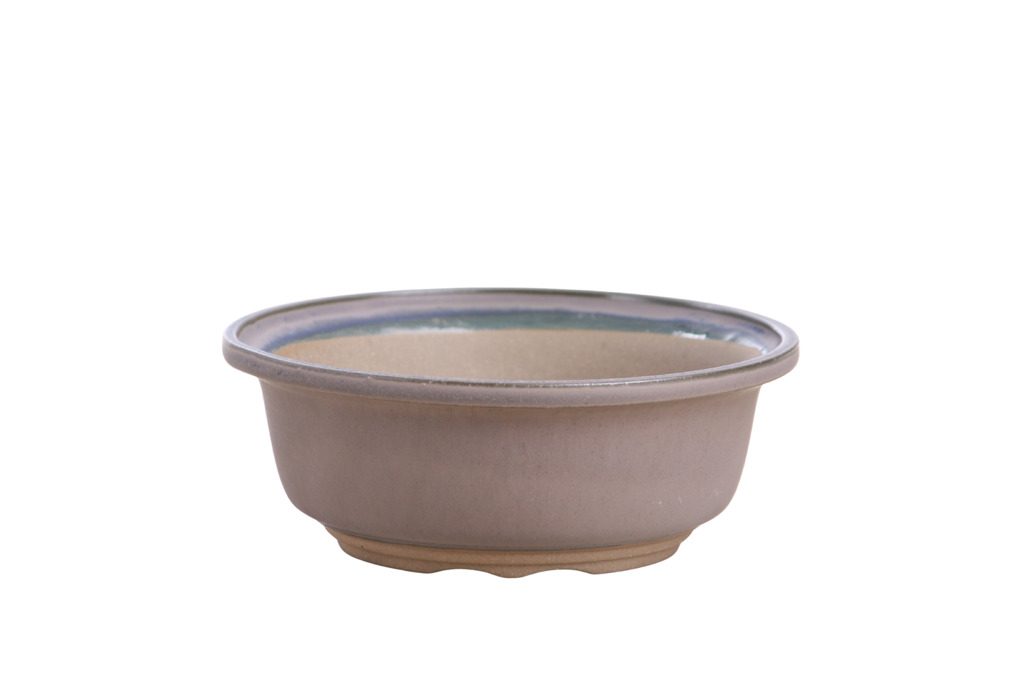 Willow Bonsai Ceramics Round Bonsai Pot 6 Inch – Round Ceramic Bonsai & Succulent Planter with Accentuated Rim and Sculpted Foot Ring, High‑Fired Frost‑Proof Stoneware, Handmade in USA (Ocean)