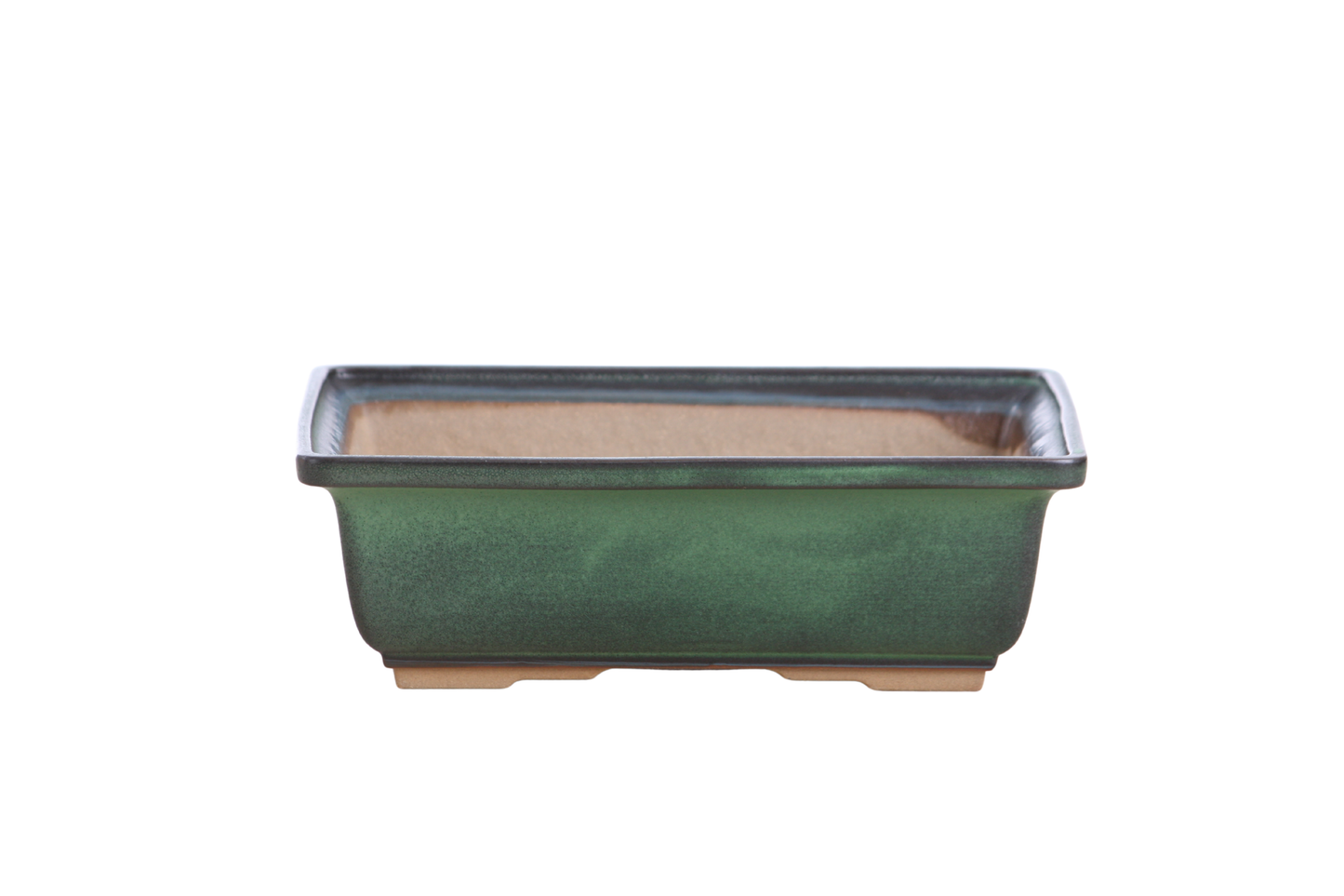 Willow Bonsai Ceramics Rectangle Bonsai Pot 8 Inch – Lower‑Profile Rectangular Ceramic Bonsai & Succulent Planter with Accentuated Rim, High‑Fired Frost‑Proof Stoneware, Handmade in USA (Avocado)
