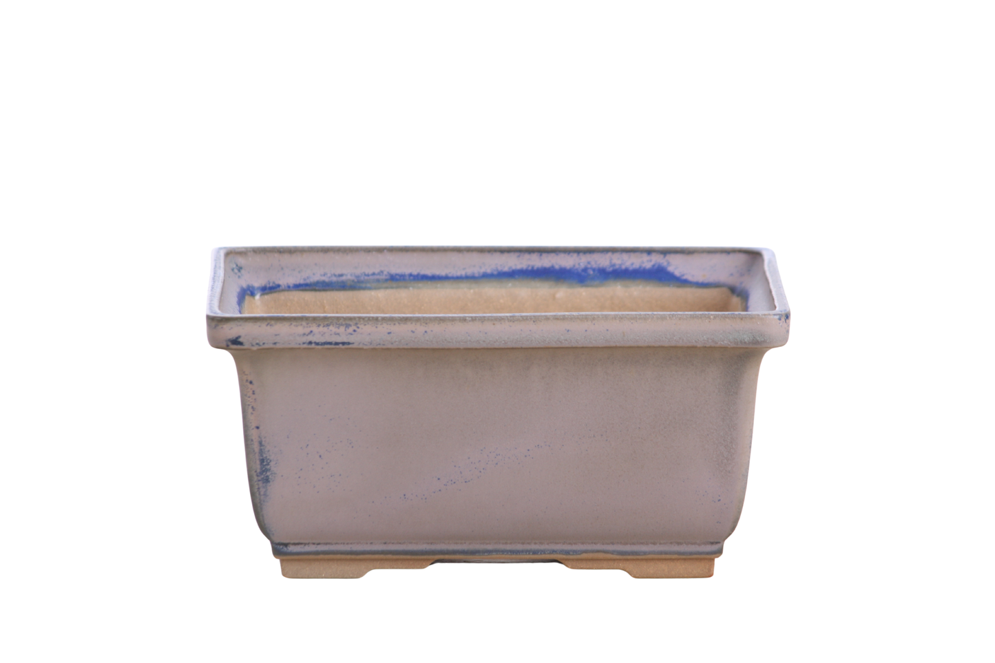 Willow Bonsai Ceramics Rectangle Deep Bonsai Pot 6 Inch – Higher‑Profile Rectangular Ceramic Bonsai & Succulent Planter with Accentuated Rim, High‑Fired Frost‑Proof Stoneware, Handmade in USA (Ocean)