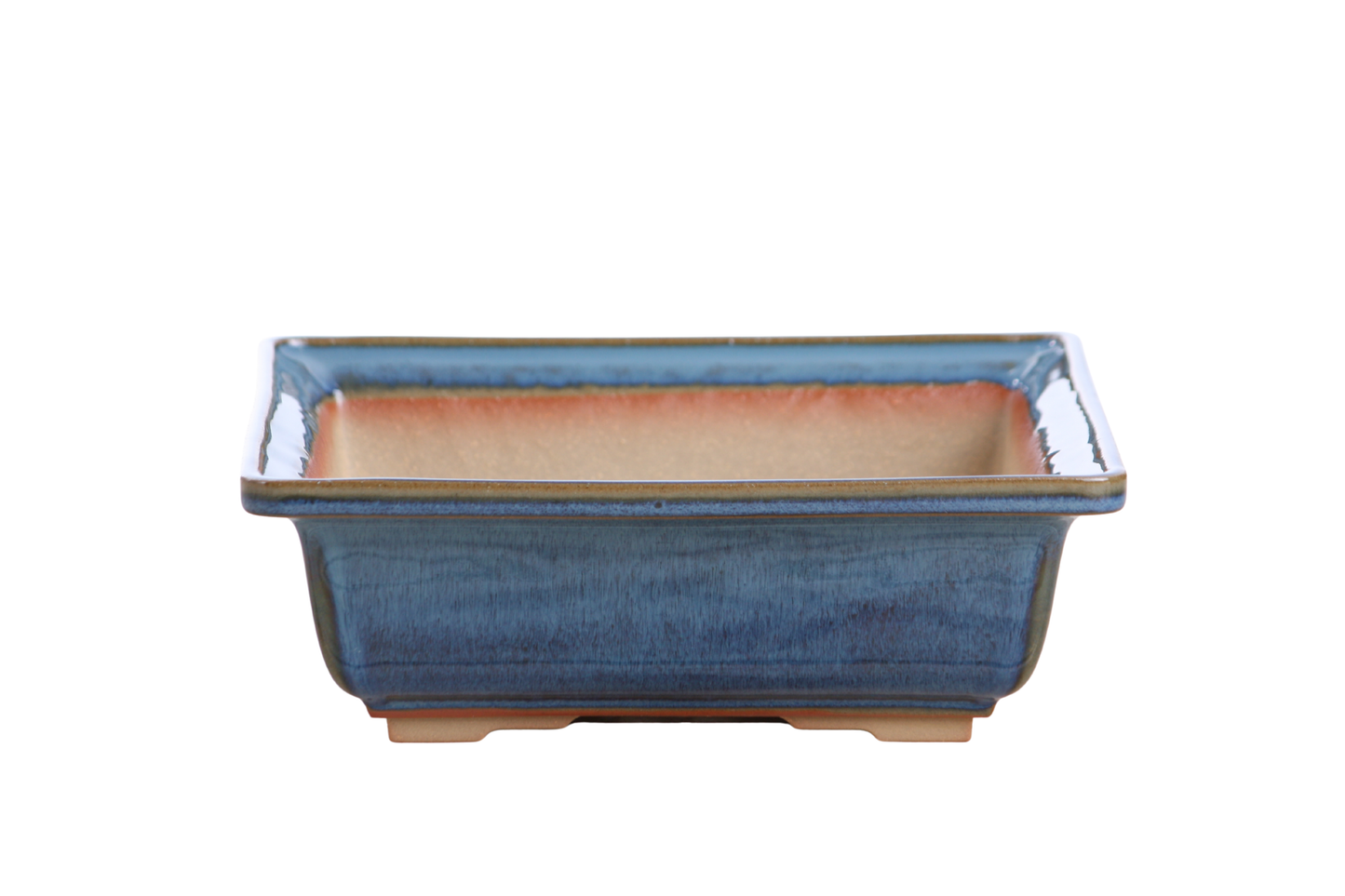 Willow Bonsai Ceramics Square Bonsai Pot 8 Inch – Low‑Profile Square Ceramic Bonsai & Succulent Planter with Accentuated Rim, High‑Fired Frost‑Proof Stoneware, Handmade in USA (Peacock 2025)