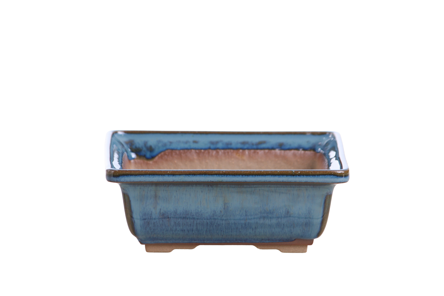 Willow Bonsai Ceramics Square Bonsai Pot 6 Inch – Low‑Profile Square Ceramic Bonsai & Succulent Planter with Accentuated Rim, High‑Fired Frost‑Proof Stoneware, Handmade in USA (Peacock 2025)