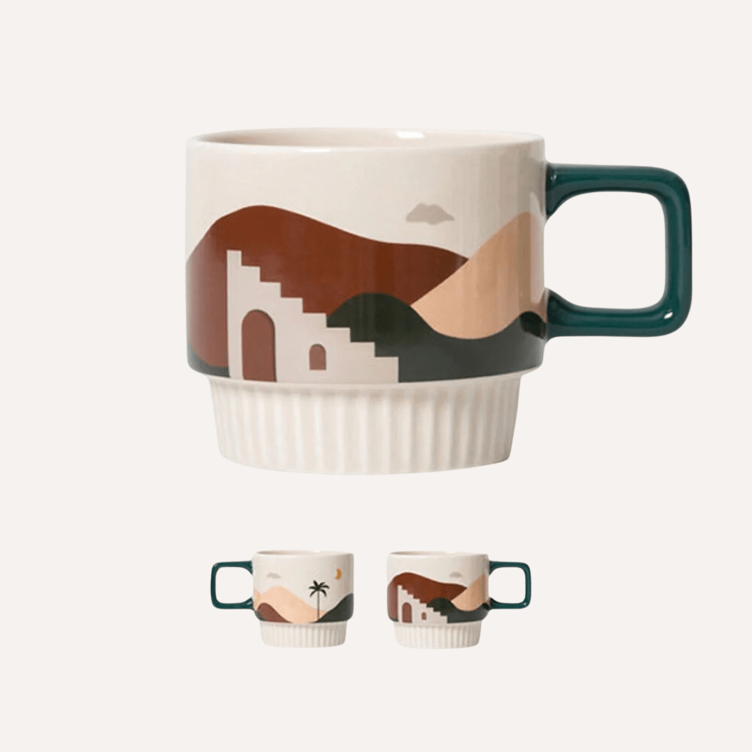 Desert Vibe Artisanal Mug | Handcrafted Ceramic