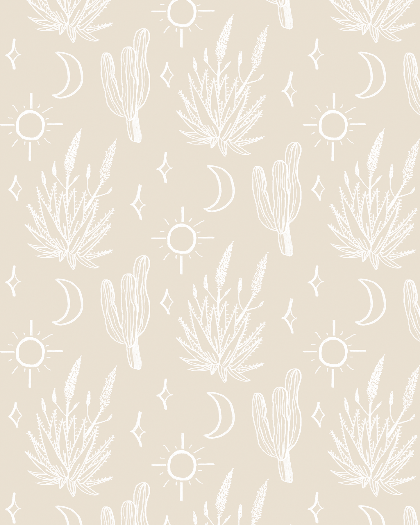 Desert Sky Wallpaper, small pattern, sand and white