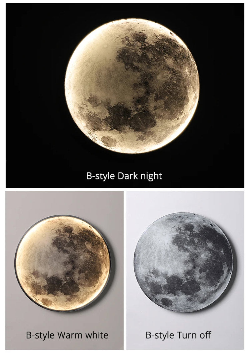 Moon & Earth Wall Atmosphere Lamp