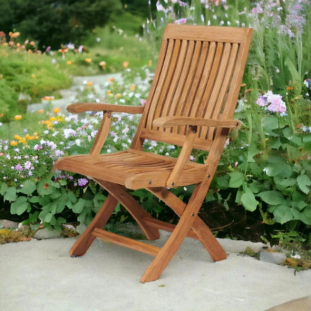 Devon Teak Outdoor Folding Armchair