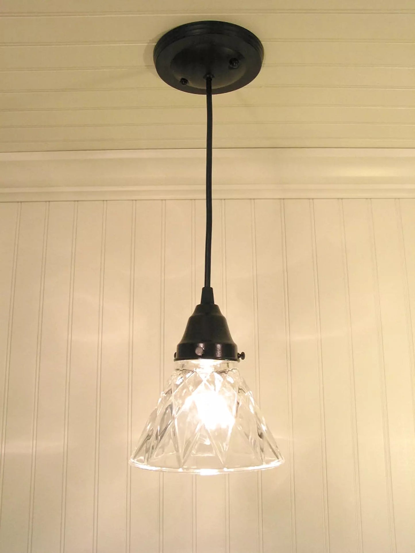 Antique Diamond Pendant Light