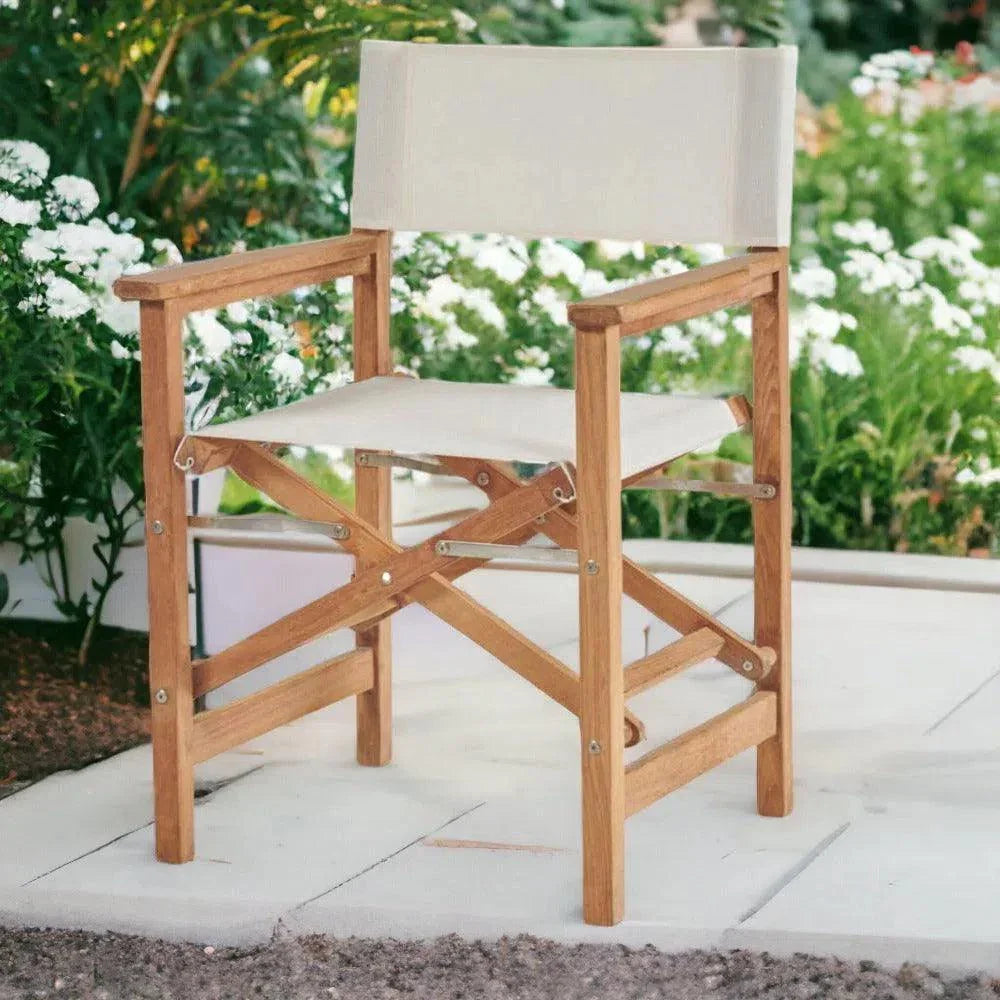 Director Teak Outdoor Folding Armchair
