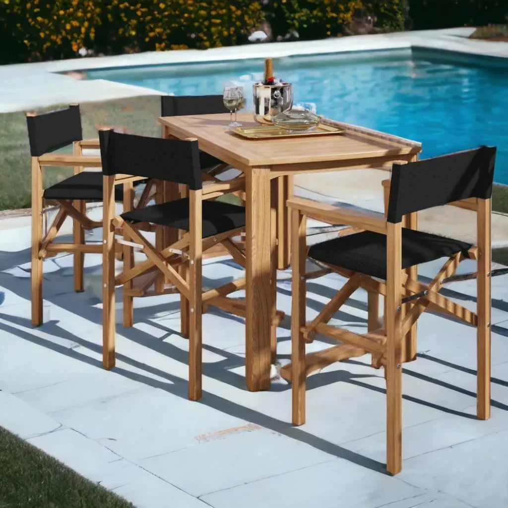 Director Teak Outdoor Counter Height Chair