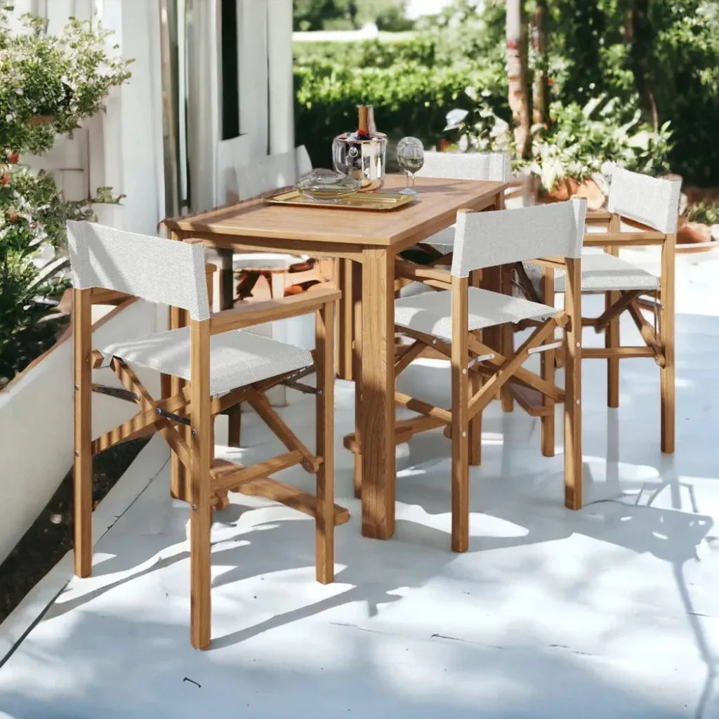Director Teak Outdoor Counter Height Chair