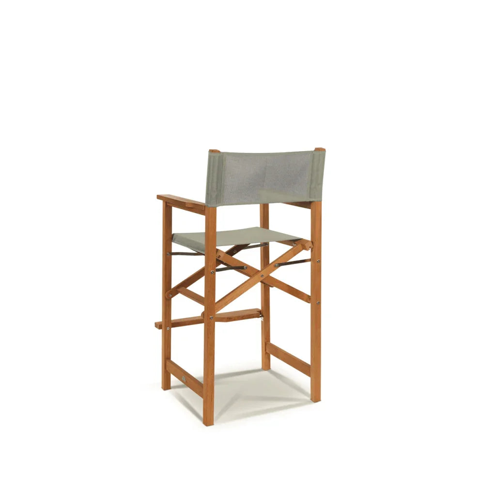 Director Teak Patio Square Bar Height Dining Set 3PC
