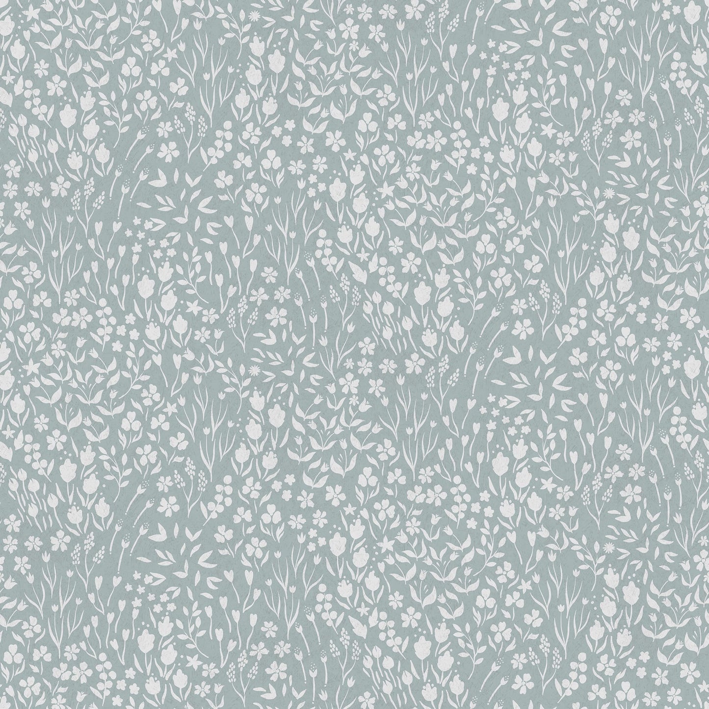 Vintage Ditsy Flowers Peel and Stick & Traditional Wallpaper