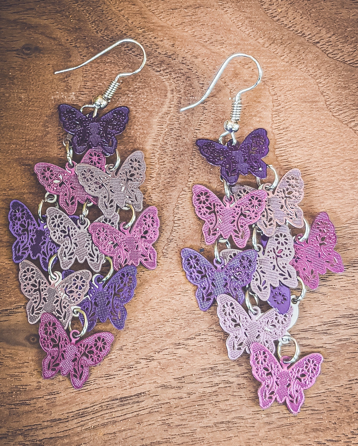 Beautiful Butterfly Chandelier Earrings