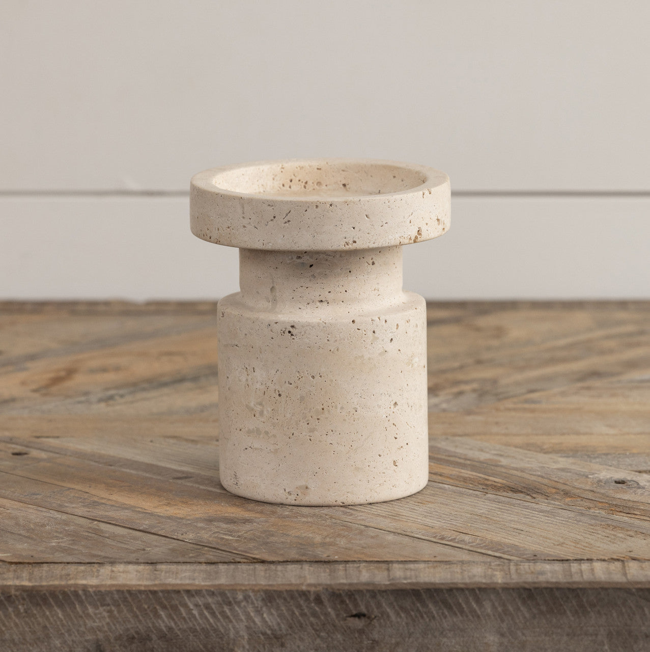Natural Stone Pillar Candle Stand