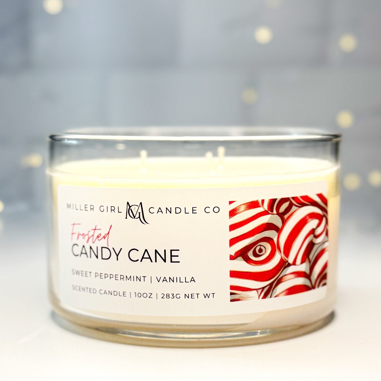 Frosted Candy Cane | Candles + Wax Melts