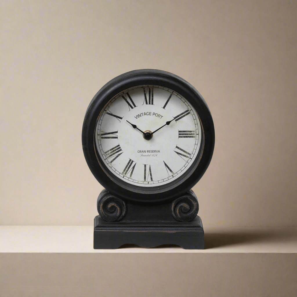 Antique-Style Roman Numeral Mantel Clock